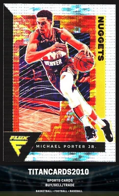 Michael Porter Jr. 2020-21 Panini Flux серебристый пульсар Denver Nuggets No45 - Изображение 1 из 2