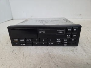 1990s Ford Premium Sound AM/FM Cassette Radio - Tape Error - As-Is - Truck Car  - Foto 1 di 7