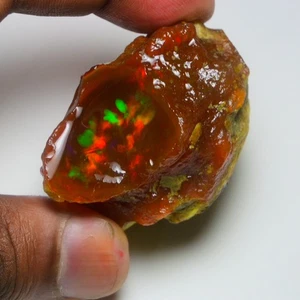 Ópalo grande en bruto 296,90 quilates natural ópalo de aceite etíope crudo, piedra preciosa de ópalo de fuego - Imagen 1 de 15