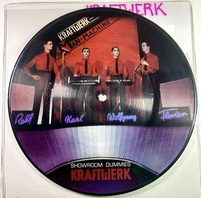 KRAFTWERK Showroom Dummies b/w The Model Vinyl 7" Picture Disc Record 45rpm VG+ - Image 1 of 2