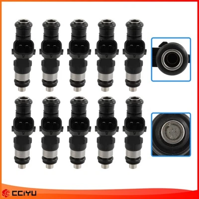 10× Fits Ford F-450 Super Duty F-550 Super Duty F-650 F-750 6.8L Fuel Injectors - Изображение 1 из 4