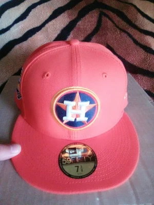 Houston Astros New Era 59 Fifty Fitted Hat Men's Size 7 3/8 - Image 1 of 4