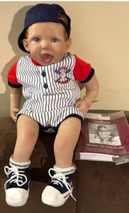 ASHTON DRAKE So Truly Real Vinyl baby Doll “MICHAEL, the Little Slugger” - Picture 1 of 18
