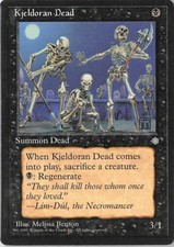 2x Kjeldoran Dead Ice Age LP-NM English MTG Magic Creature Black Common