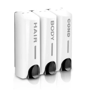 3x Dispensador de Jabón Montaje en Pared Blanco 1050ml Blanco Para Baño Cocina - Imagen 1 de 8