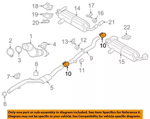 BMW OEM 03-24 330i xDrive Exhaust Components-Center Pipe Clamp 18307560782 - Picture 1 of 1