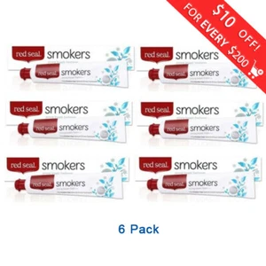 6 x Red Seal Smokers Toothpaste 100g Paraben Free Stain Removing Formula from NZ - Picture 1 of 2