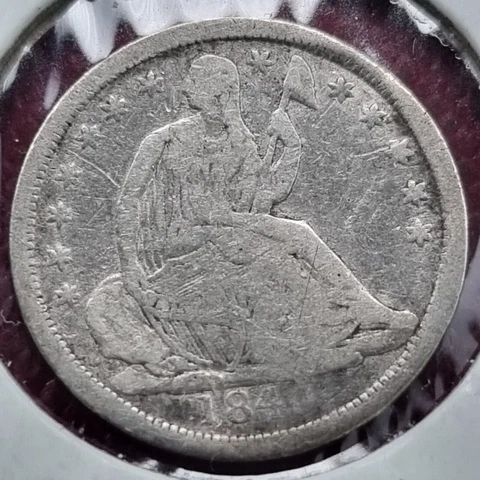 1840 Seated Liberty Half Dime 5c Better Grade #13785 Cover