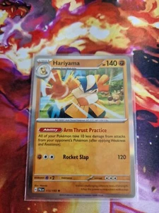 Pokémon TCG Hariyama Scarlet & Violet - Paldea Evolved 113/193 Holo Holo Rare - Picture 1 of 2
