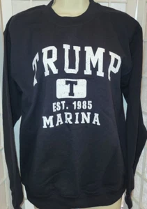 NEW Vintage Trump Marina Casino Long Sleeved Crewneck S Sweatshirt Choose Color - Picture 1 of 6