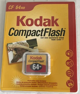 Kodak 64MB CompactFlash Memory Card with Case KCF64LCSWM Brand New Sealed Packet - Picture 1 of 7