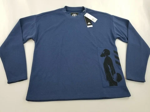 new Adidas women sweatshirt CE7316 James Harden NBA basketball blue M $60 Cover