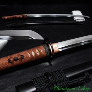 Musashi Katana Tamahagane Steel Hamon Blade Japanese Samurai Sword Sharp #2060 - Picture 1 of 22