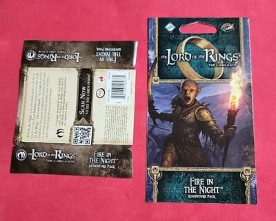Lord Of The Rings LotR LCG Adventure Pack Fire in the Night - Art & Insert Only - Image 1 of 2