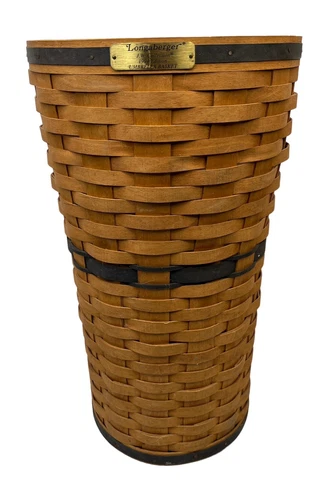 Signed Longaberger 1994 JW Limited Edition Umbrella Basket with Liner Cover