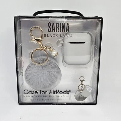 Estuche de Transporte Sarina para Air Pods con Bolsa Dije/Llavero Correa para el Cuello Nuevo Gris Foto 1 de 4
