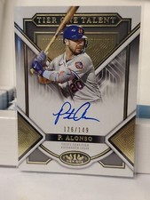 2023 TOPPS TIER ONE TALENT Pete Alonso METS AUTO #126/149 T1TA-PA