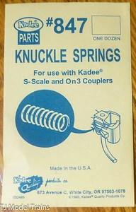 Kadee #847 Knuckle Springs 12 in pkg. (for use with S Scale & On3) - Picture 1 of 1