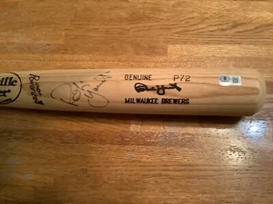 Robin Yount Autographed Game Model Bat- Beckett. Authenticated - Picture 1 of 3