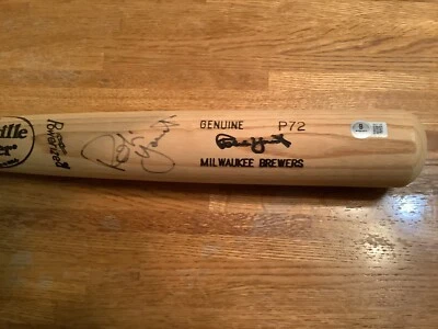 Robin Yount Autographed Game Model Bat- Beckett Authenticated - Image 1 of 3