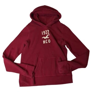 Large Hollister Boys Must-have Collection Dark Red Burgundy Hoodie HCO - Picture 1 of 6