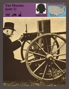 The Maxims Part 1 Story of America Science Invention History Card - Picture 1 of 1