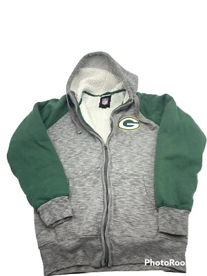 Chaqueta con capucha Green Bay Packers gris jaspeado/verde punto de inflexión de G-III Foto 1 de 4