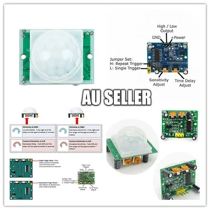 Infrared IR PIR Motion Sensor Module for Arduino HC-SR505 HC-SR501 - Picture 1 of 14