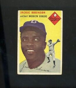 1954 Topps Baseball #10 Jackie Robinson  Brooklyn Dodgers