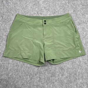 Smartwool Olive Army Green Hike Activewear Stretch Shorts Women's Size Large - Picture 1 of 5