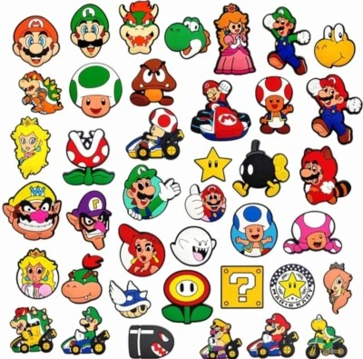 SUPER MARIO KART Croc Charms MIX MATCH DISCOUNT ON ALL OUR SHOP 10000+CHARMS+P&P