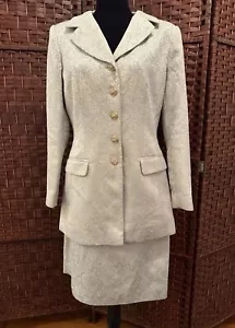Rickie Freeman Teri Jon Rock Anzug Jacke Vintage hellblau Damen 8 elegant Hochzeit - Bild 1 von 17