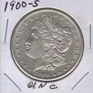 1900 S MORGAN SILVER DOLLAR CHOICE ORIGINAL AU/BU SCARCER DATE - Picture 1 of 2