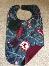 Adult bib-double sided-handmade