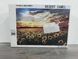 NIB SEALED DESERT CAMEL SUNFLOWERS High Quality Wood Products Puzzle 300 Piece - Picture 1 of 6