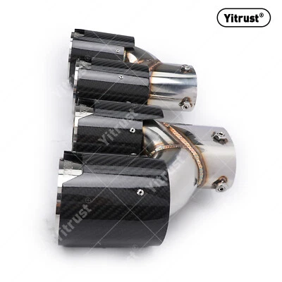 OPENBOX FOR 2019-25 BMW G20 CARBON FIBER STAINLESS QUAD EXHAUST TIP FINISHERS - Imagem 1 de 4