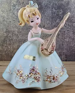 Figurina Vintage Josef Originale BONNIE Serie Musicale Suonando Mandolino - RARA! - Foto 1 di 5