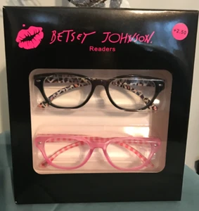 Betsey Johnson dünne asphärische Gläser - leicht - kratzerres LESER +2,50-2 Paar - Bild 1 von 3