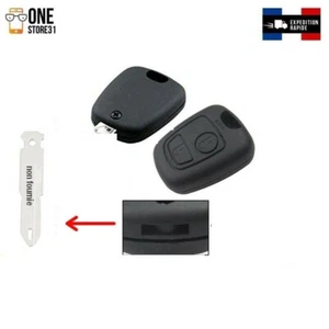 Boîtier Coque télécommande clé plip pour Peugeot 106 107 206 207 307 9.5 mmx2.5 - Imagen 1 de 2