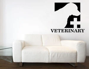 Vinyl Wall Decal Signboard Logo Veterinary Clinic Interior Decor (n871) - Picture 1 of 3
