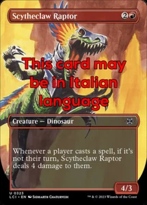 MTG 2x SCYTHECLAW RAPTOR 323 EXC - RAPTOR KRALLENMÄHER - LCI X IT - MAGIC - Bild 1 von 1