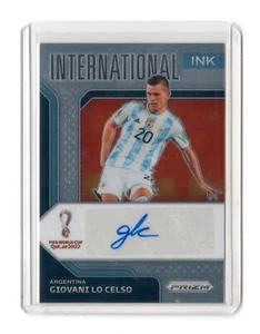 Giovani Lo Celso 2022 Panini Mundial Prizm International Ink Auto Argentina - Imagen 1 de 2