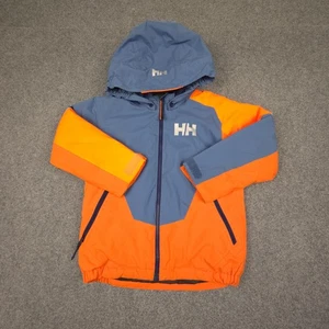 Helly Hansen Jacket kids 6 YEARS orange Windbreaker Long Sleeve snow Size 6Y - Picture 1 of 10