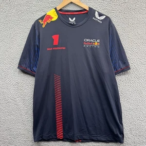 Oracle Red Bull Racing Shirt Mens 2XL Navy Formula 1 Max Verstappen Castore - Picture 1 of 9