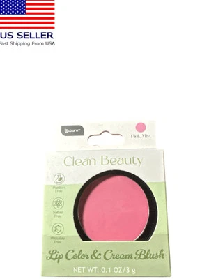 B Pure Clean Beauty Lip Color & Cream Blush Pink Mist new - Image 1 of 4