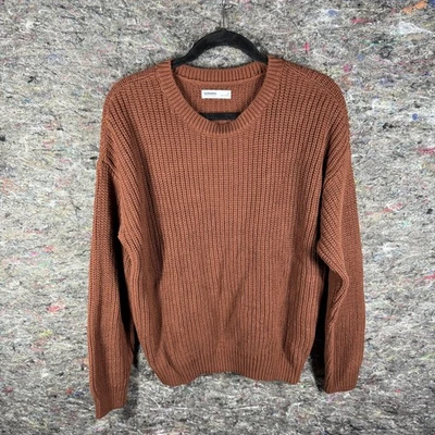 Suéter Sonoma Para Mujer Mediano Marrón Pullover Tejido Cuello Redondo Algodón Acrílico Informal Foto 1 de 4