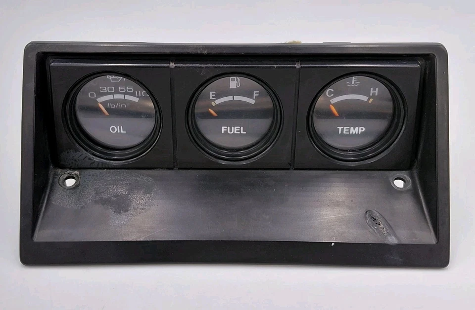 1984 1985 Isuzu Trooper Dash Gauge Trio Set Oil Fuel Temp Gas OEM 69612-260 - Image 1 of 4