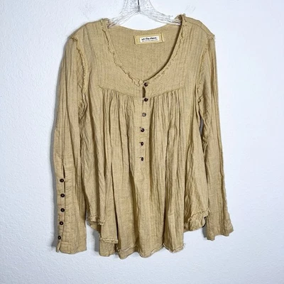 Blusa Top Mujer We the Free People Pequeña Henley B6 Foto 1 de 4