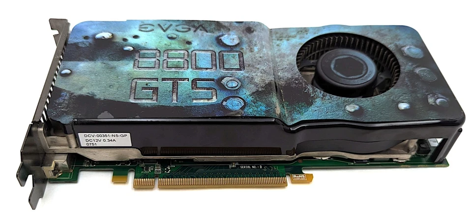 EVGA GeForce 8800 GTS (G92) 512MB 256-bit GDDR3 Graphics Card GPU 512-P3-N841-AR - Image 1 of 4