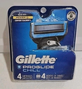 Gillette Proglide Chill Razor Blade Refills 4 Cartridges New In Box - Picture 1 of 5